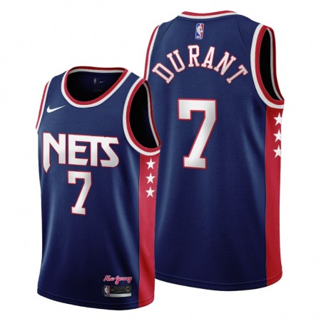 Herren NBA Brooklyn Nets Trikot Kevin Durant 7 Nike 2021-2022 City Edition Throwback 90s Swingman
